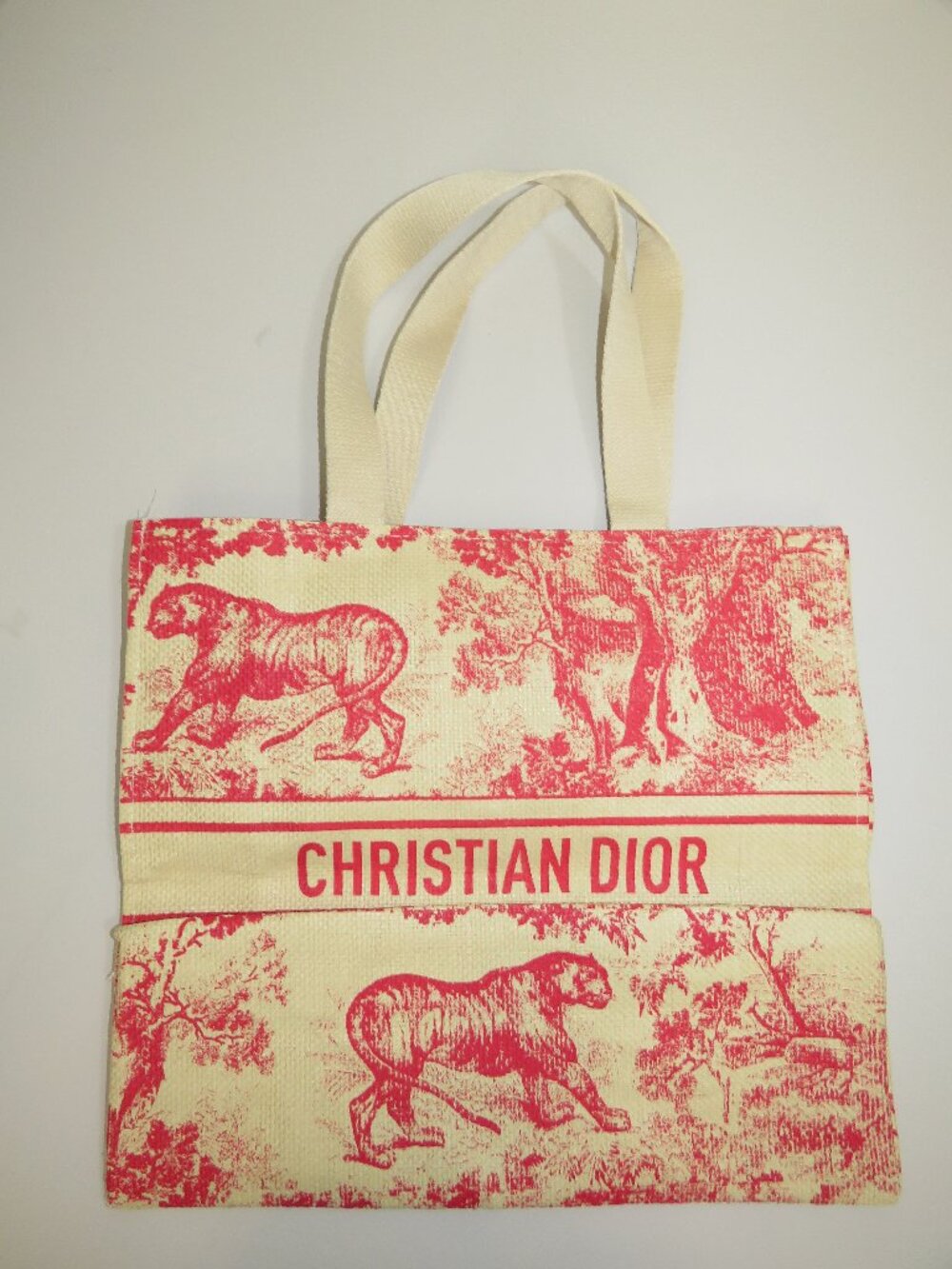 Dior Beauty VIP Dioriviera Toile de Jouy Tote in Red